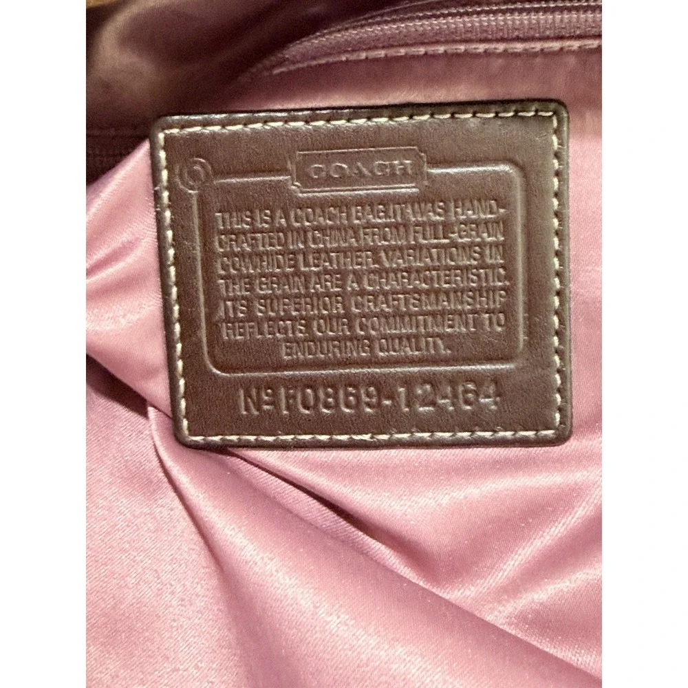 COACH Vintage Hampton Horsebit Burnished Leather Ergo Bag